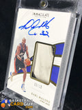 Karl Malone 2018-19 Immaculate Collection Sneaker Swatches Signatures Jumbo #/10 - Basketball Cards