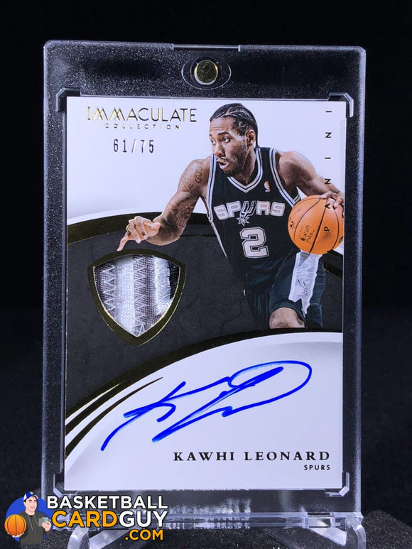 Kawhi Leonard 2014-15 Immaculate Autograph Patch /75 - Basketball Cards