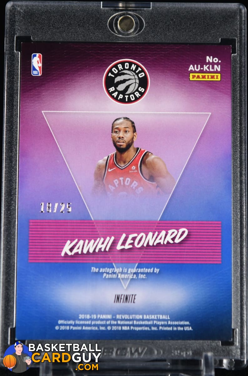 Kawhi Leonard 2018-19 Panini Revolution Autographs Infinite #18/25