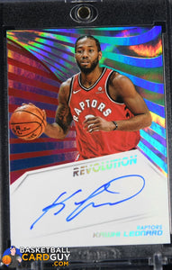 rare basketball cards 2018 Kawhi Leonard 2018-19 Panini Revolution Autographs Infinite #18/25 – Basketball Card Guy