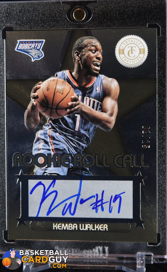 Kemba Walker 2012-13 Totally Certified Rookie Roll Call Autographs Gold #01/15 (JERSEY NUMBERED) - Basketball Cards