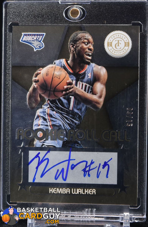 Kemba Walker 2012-13 Totally Certified Rookie Roll Call Autographs Gold #09/15 - Basketball Cards
