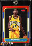 Kevin Durant 2007-08 Fleer 1986-87 Rookies #143 RC basketball card, rookie card
