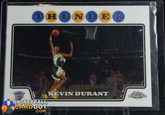 Kevin Durant 2008-09 Topps Chrome 2nd Year #156 basketball card
