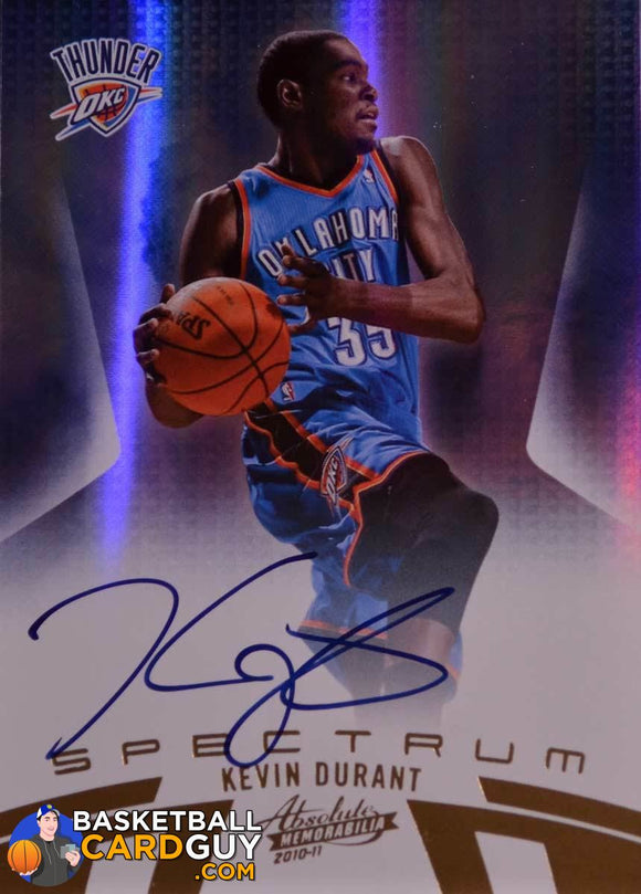 Kevin Durant 2010-11 Absolute Spectrum Autograph - Basketball Cards