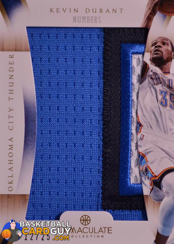 Kevin Durant 2012-13 Immaculate Numbers /25 - Basketball Cards