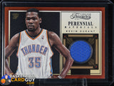 Kevin Durant 2013-14 Timeless Treasures Perennial Materials #16 GAME WORN basketball card, jersey