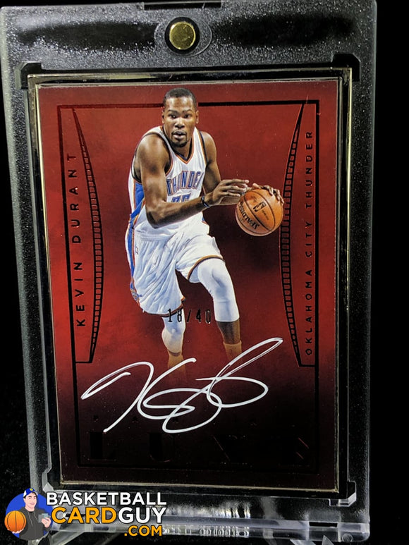 Kevin Durant 2014-15 Panini LUXE Autograph #/40 - Basketball Cards