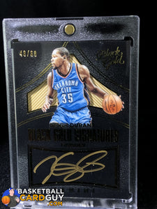 Kevin Durant 2015-16 Panini Black Gold Signatures #/60 - Basketball Cards