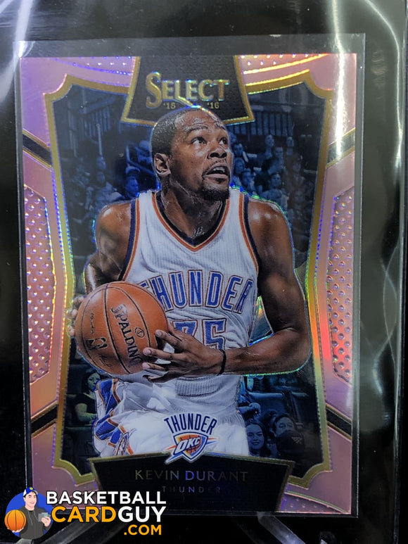 Kevin Durant 2015-16 Select Concourse Prizms Pink #/20 - Basketball Cards