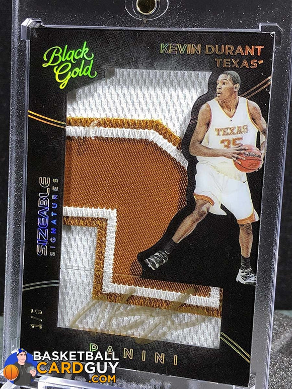 Kevin Durant 2016 Black Gold Sizeable Signatures Prime 1/1 - Basketball Cards