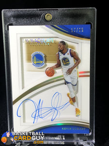 Kevin Durant 2017-18 Immaculate Collection Shadowbox Signatures #/25 - Basketball Cards
