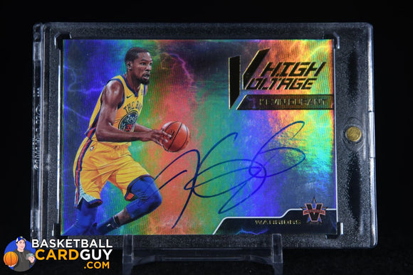 Kevin Durant 2017-18 Panini Vanguard High Voltage Signatures #/25 autograph, basketball card, numbered