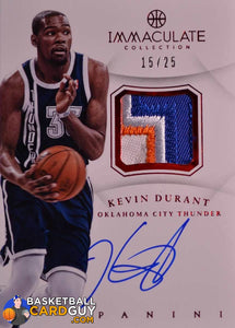 Kevin Durant Immaculate Patch Chinese Red /25 - Basketball Cards