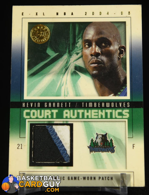 Kevin Garnett 2004-05 E-XL Court Authentics Patches #/50 #KG (Rough)