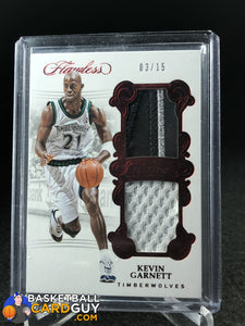 Kevin Garnett 2012-13 Panini Flawless Patches Ruby #/15 - Basketball Cards