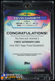 Kevin Garnett 2021 Finest Autographs Refractors #FAKG #/75 autograph, basketball card, numbered