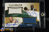 Kevin Garnett / Kevin Love 2008-09 Ultimate Collection Signature Materials Combos #UMCGL #/10 autograph, basketball card, jersey, numbered, 