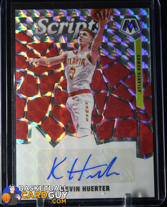 Kevin Huerter 2019-20 Panini Mosaic Scripts #36 Silver Mosaic Auto autograph, basketball card, prizm