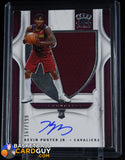 Kevin Porter Jr. 2019-20 Crown Royale #126 JSY AU/199 autograph, basketball card, jersey, numbered, rookie card