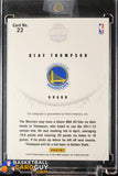 Klay Thompson 2012-13 Panini Past and Present Signatures #172 (#2) basketball card, prizm, rookie card