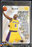 Kobe Bryant 1996-97 Fleer Lucky 13 #13 RC basketball card, rookie card