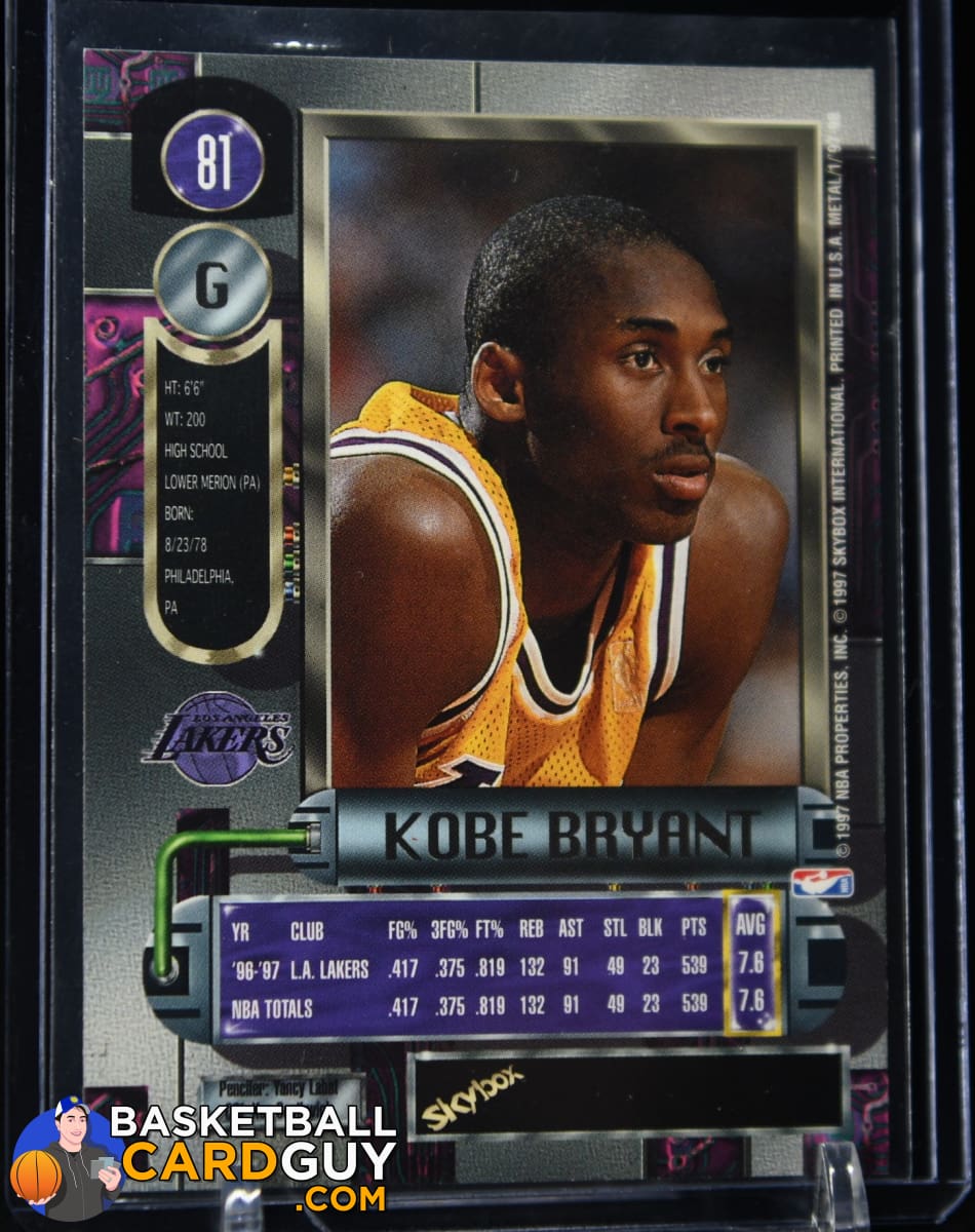 Kobe Bryant 1996-97 E-X2000 #30 RC – Basketball Card Guy