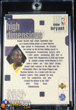 Kobe Bryant 1997-98 Upper Deck High Dimensions #D8 90’s insert, basketball card, numbered