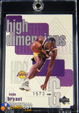 Kobe Bryant 1997-98 Upper Deck High Dimensions #D8 90’s insert, basketball card, numbered