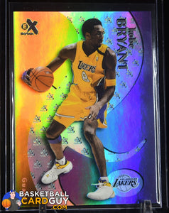Kobe Bryant 1999-00 E-X #25 90’s insert, basketball card