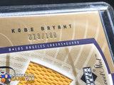 Kobe Bryant 2002-03 Sweet Shot Sweet Swatches Gold #/100 - Basketball Cards