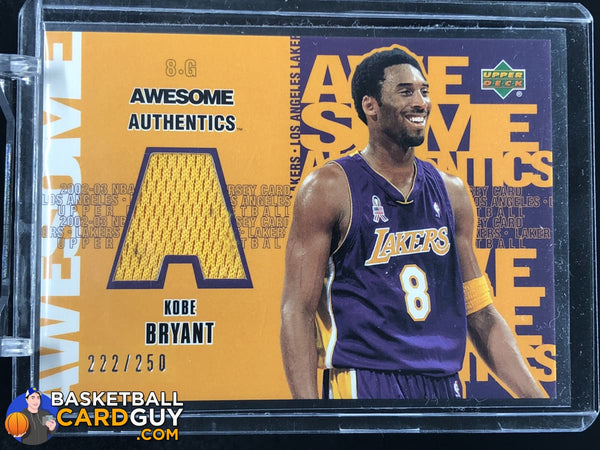 Kobe Bryant 2002 03 UD Authentics Awesome Authentics 250