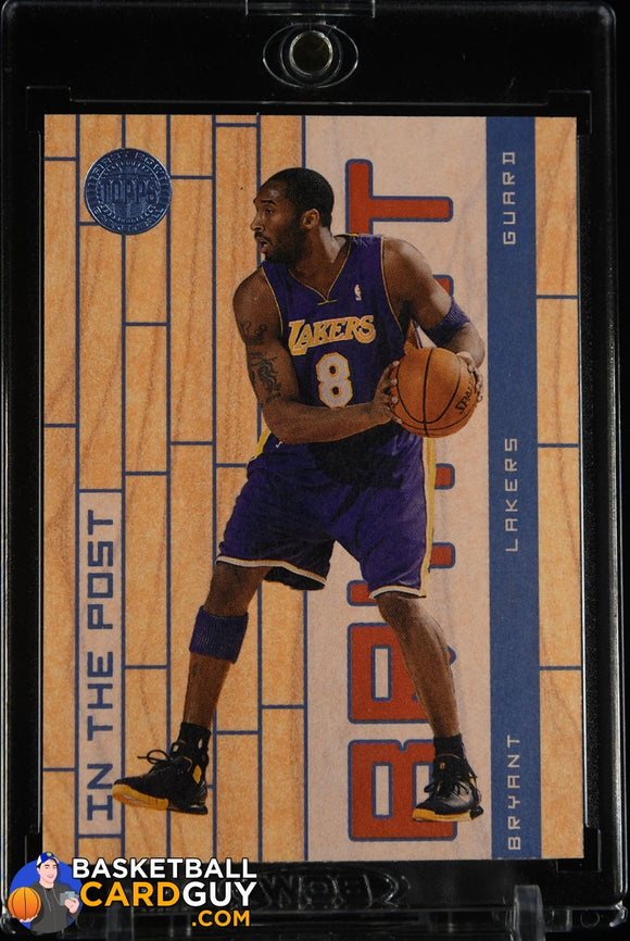 Kobe Bryant 2005-06 Topps First Row In The Post #38 basketball card, numbered