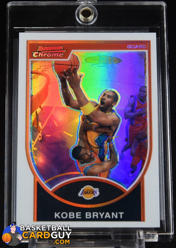 Kobe Bryant 2007-08 Bowman Chrome Refractors #24 #/299 basketball card, numbered, refractor
