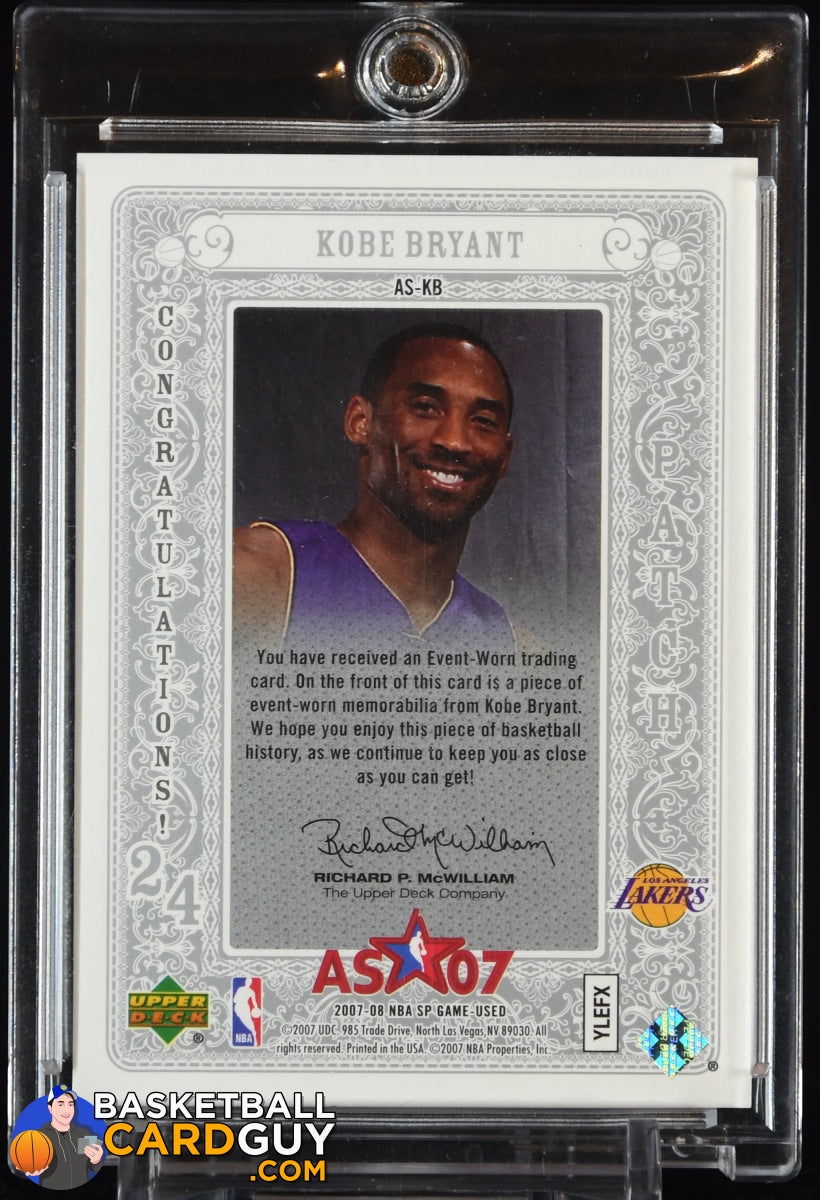 2009-10 UD SP Game Used 6 Star Swatches Gold Jersey Kobe Bryant Anthony  #75/99
