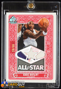 Kobe Bryant 2007-08 SP Game Used All-Star Jersey Patch #ASKB basketball card, numbered, patch