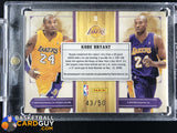 Kobe Bryant 2009-10 Timeless Treasures Home and Road Gamers #/50 - Basketball Cards