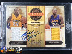 Kobe Bryant 2009-10 Timeless Treasures Home and Road Gamers Signatures #/25 - Basketball Cards