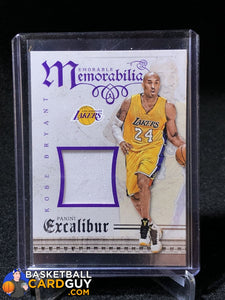 Kobe Bryant 2015-16 Panini Excalibur Memorable Memorabilia #10 - Basketball Cards