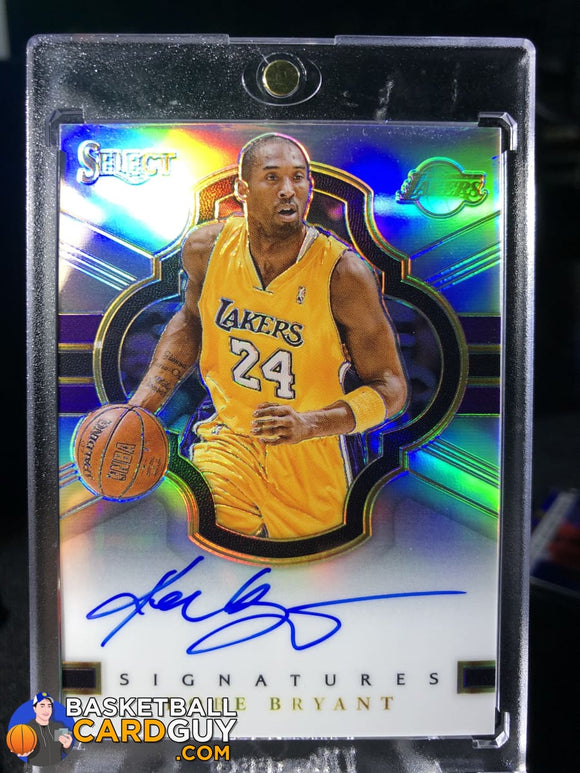 Kobe Bryant 2017-18 Select Signatures On Card Autograph Refractor /49 - Basketball Cards