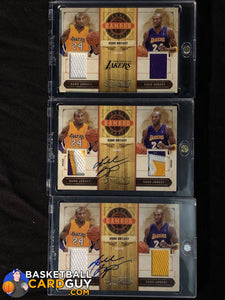 Kobe Bryant 3-Card LOT: 2009-10 Timeless Treasures Home and Road Gamers - Basketball Cards