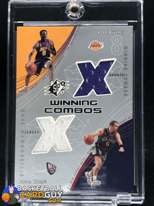 Kobe Bryant/Jason Kidd 2002-03 SPx Winning Combos #KBJK - Basketball Cards