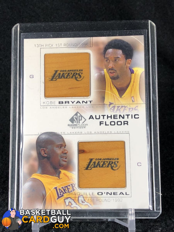 Kobe Bryant/Shaquille O'Neal 2000-01 SP Game Floor Authentic Floor Combos #C25 - Basketball Cards