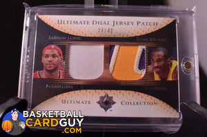 Kobe Lebron Dual Ultimate Jersey Patch 2005-06 24/40 (Kobe's Jersey Number) - Basketball Cards