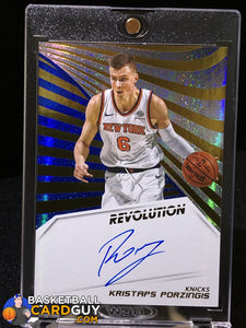 Kristaps Porzingis 2018-19 Panini Revolution Autographs - Basketball Cards