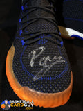 Kristaps Porzingis Autographed Game-Issued Shoes (Steiner COA) - Basketball Cards