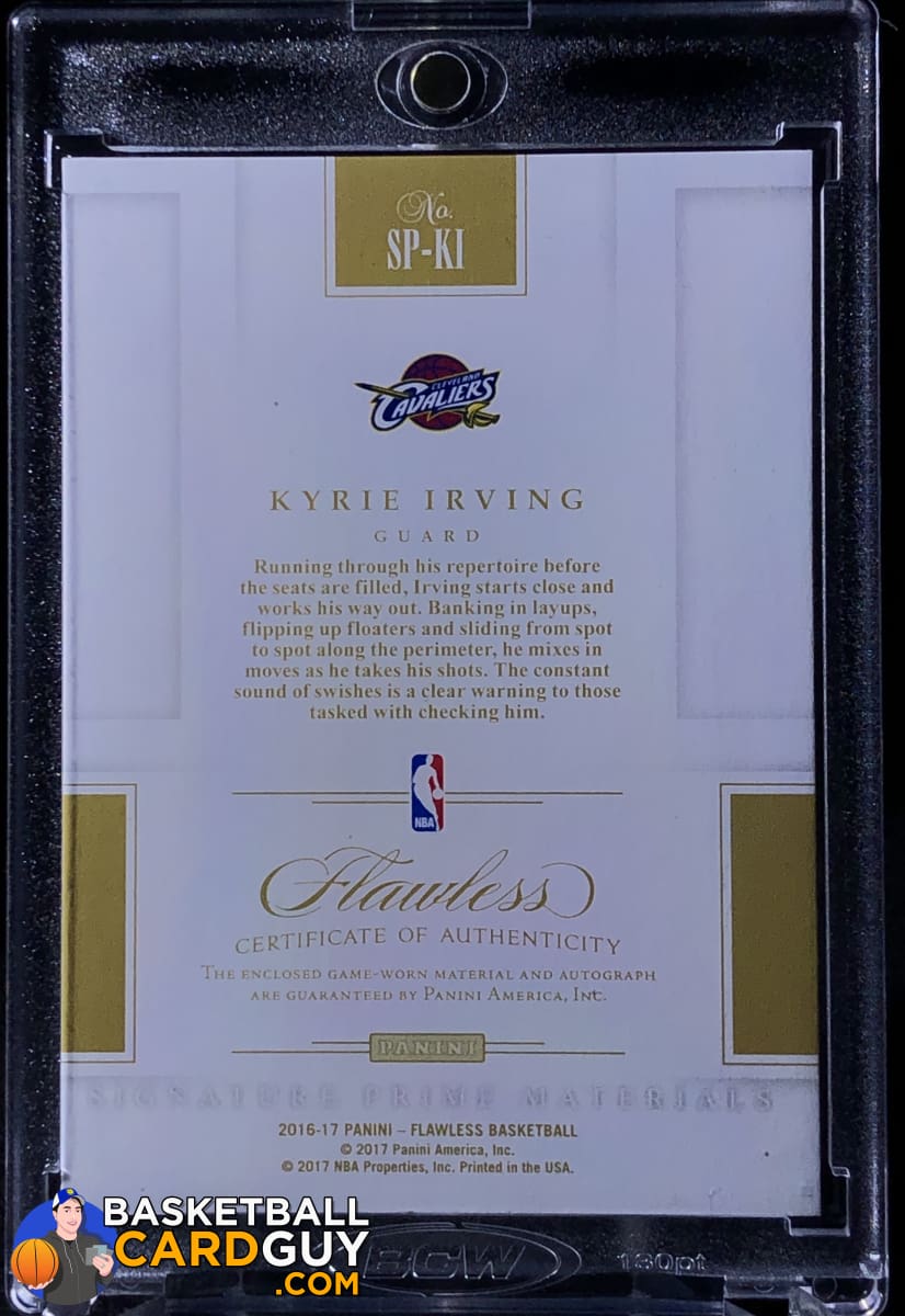 Kyrie Irving 2016-17 Panini Flawless Signature Prime Kyrie Irving 2016-17 Panini Flawless Signature Prime