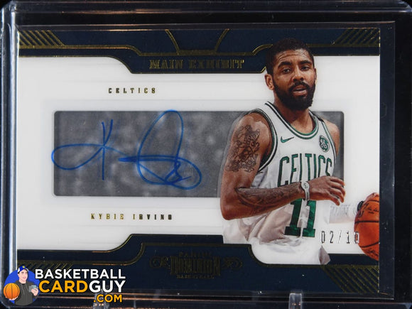 Kyrie Irving 2017-18 Panini Dominion Main Exhibit Autographs Gold #/10 - Basketball Cards