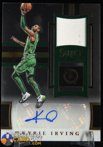 Kyrie Irving 2017-18 Select Autographed Memorabilia #/50 autograph, basketball card, jersey, numbered