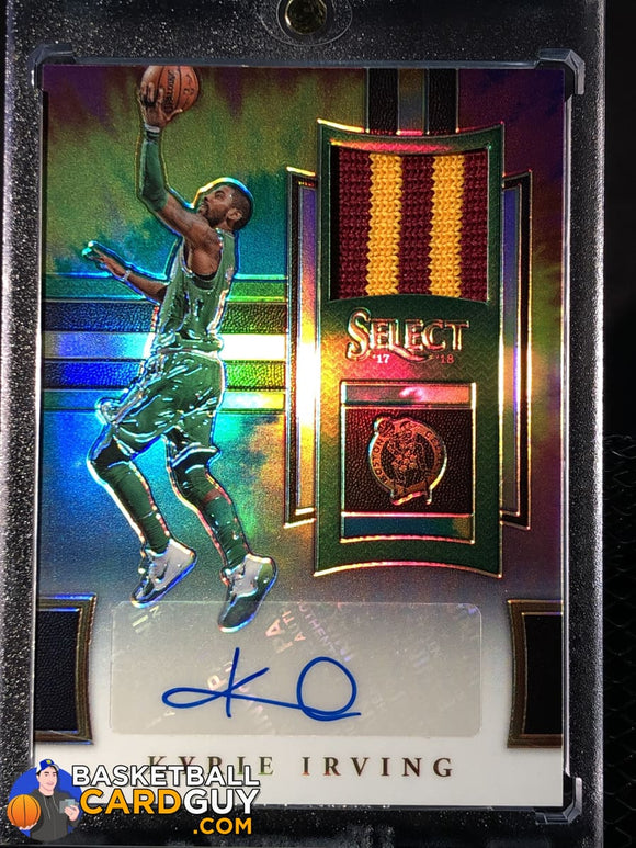 Kyrie Irving 2017-18 Select Autographed Memorabilia Prizms Tie Dye #/25 - Basketball Cards